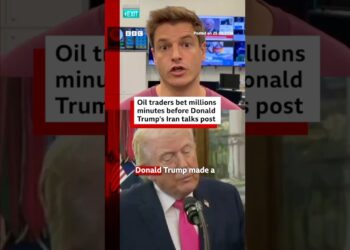 Oil traders bet millions minutes before Donald Trump’s Iran talks post. #DonaldTrump #BBCNews