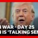 Trump says negotiations to end Iran war happening ‘right now’ | BBC News