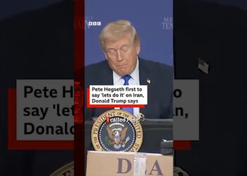 Donald Trump said that Pete Hegseth first to say ‘let’s do it’ on Iran decision. #Trump #BBCNews