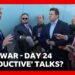 Trump says US and Tehran have held talks on day 24 of Iran war | BBC News
