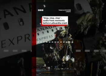 ‘Stop, stop, stop’ – audio from moments before LaGuardia crash. #NewYork #BBCNews