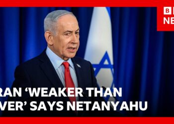Israeli PM Netanyahu says Iran ‘weaker than it’s ever been’ | BBC News