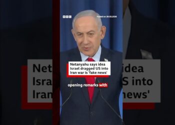 Netanyahu says claims Israel dragged US into Iran war are ‘fake news’. #Iran #Israel #BBCNews