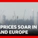 Gas prices in UK and Europe soar after strikes on energy facilities in Qatar and Iran | BBC News