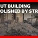 Israeli strike demolishes building in central Beirut | BBC News