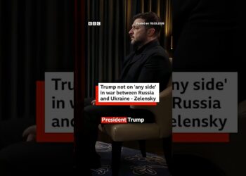 Trump not on “any side” in Russia-Ukraine war, Ukraine’s President Zelensky says. #Ukraine #BBCNews