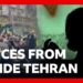 Daily life in Iran under air strikes and regime crackdown | BBC News