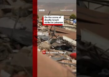 On the scene of a deadly Israeli strike in Lebanon. #BBCNews