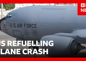 Four killed after US refuelling plane crashes in Iraq, military confirms | BBC News