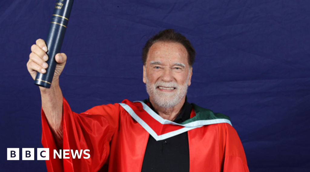 Arnold Schwarzenegger awarded honorary degree in Belfast