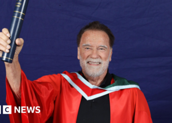 Arnold Schwarzenegger awarded honorary degree in Belfast