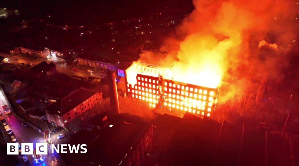 Arrest after major fire tears through historic mill