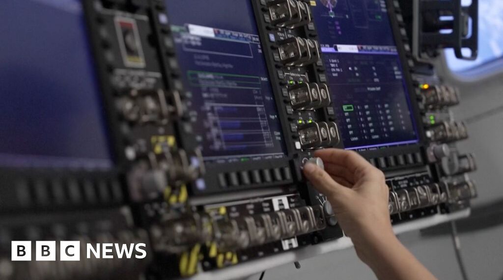 Astronaut training for Nasa’s moon mission