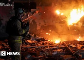 At least five killed in massive wave of Russian strikes across Ukraine, officials say