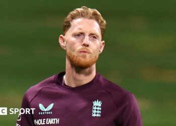 Ben Stokes working as part of the coaching team with England Lions