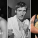 A split picture of Terry Spinks, Jimmy Review and Ricky Hatton during their boxing careers