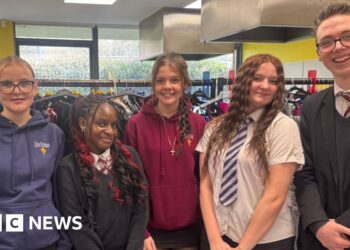 Daventry free prom hire boutique set up for two schools by parent