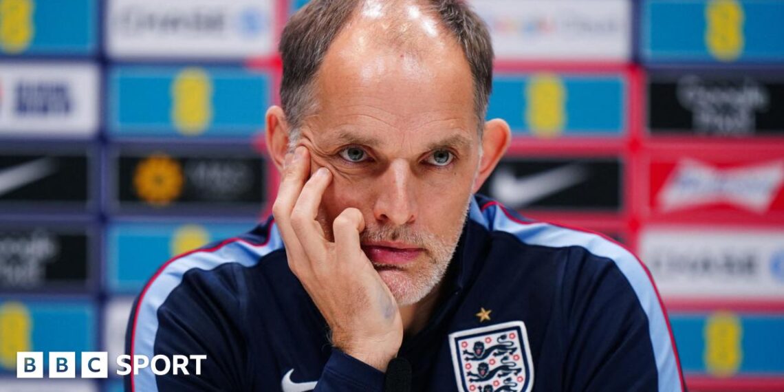 England manager Thomas Tuchel during a news conference