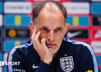 England manager Thomas Tuchel during a news conference