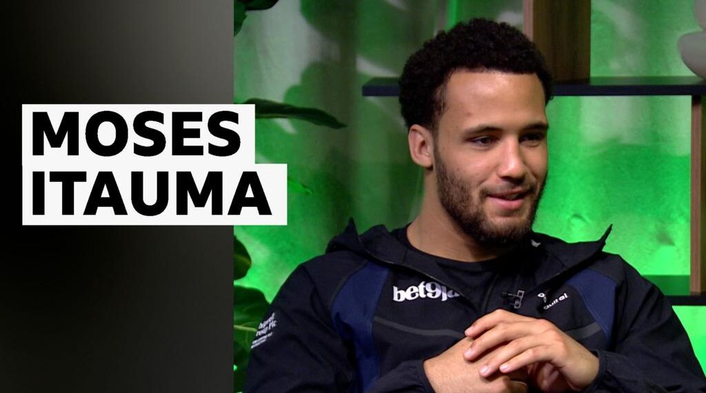 Moses Itauma during an interview