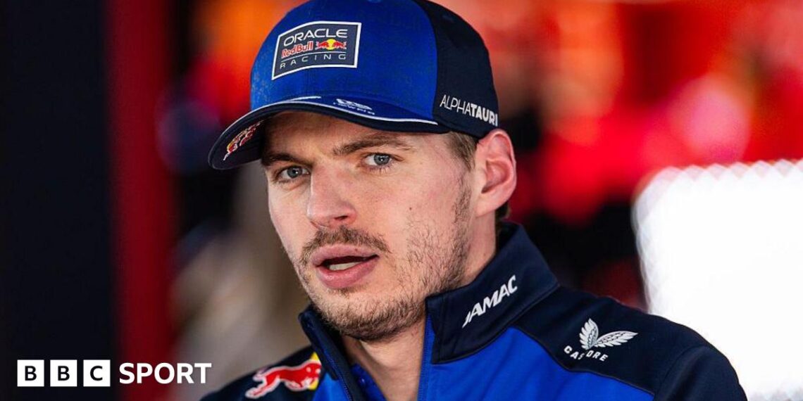 Max Verstappen speaking to the media after the Japanese Grand Prix