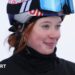 Kirsty Muir wearing a ski helmet
