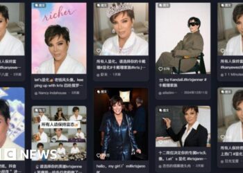 Kris Jenner's image spreads in Chinese social media good luck trend