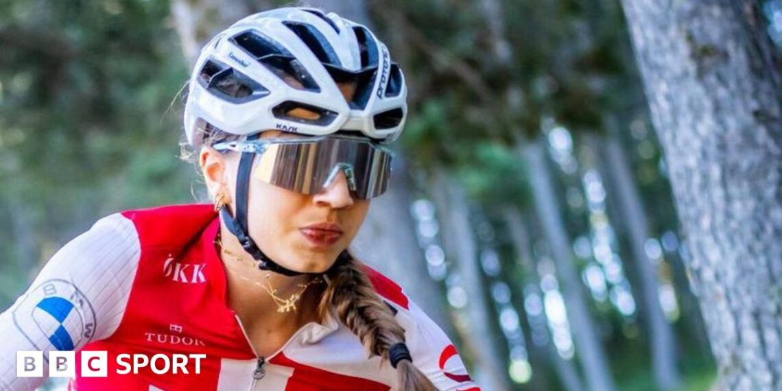 Muriel Furrer competes at the Mountain Bike World Championships