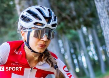 Muriel Furrer competes at the Mountain Bike World Championships