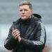 Eddie Howe applauds Newcastle United supporters after the defeat against Sunderland at St James' Park on 22 March 2026