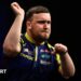 Luke Littler celebrates a 170 checkout