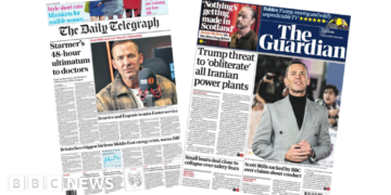 'Scott Mills sacked by BBC' and 'Starmer's 48-hour ultimatum'