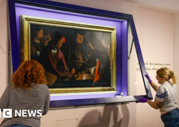 Stockton museum artwork hidden in attic for years back on display