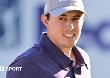 Matt Fitzpatrick smiling during Valspar Championship