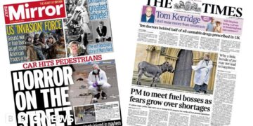 The Papers:  'Horror on the street' and 'Fears grow over shortages'