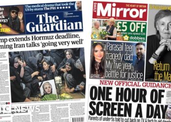 The Papers:  'Trump extends Hormuz deadline' and 'One hour of screen a day'