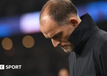 Thomas Tuchel on the Wembley touchline during England's draw with Uruguay