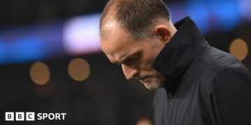 Thomas Tuchel on the Wembley touchline during England's draw with Uruguay