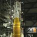 Timelapse of Artemis II rollout to launch pad