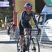 Tom Pidcock crosses the line after Friday's fifth stage
