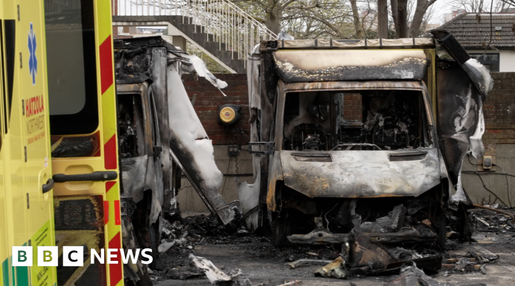 Two men arrested over Jewish charity ambulance arson attacks