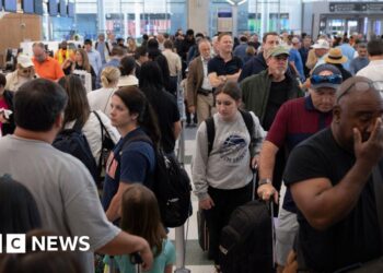 US airport mania: Travelers face hours-long wait times