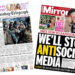 'US marines head to war' and 'We'll stop antisocial media'