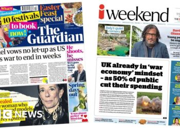 'War to end in weeks' and '50% of public cut their spending'