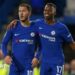 Charly Musonda with his arm around Eden Hazard while playing for Chelsea