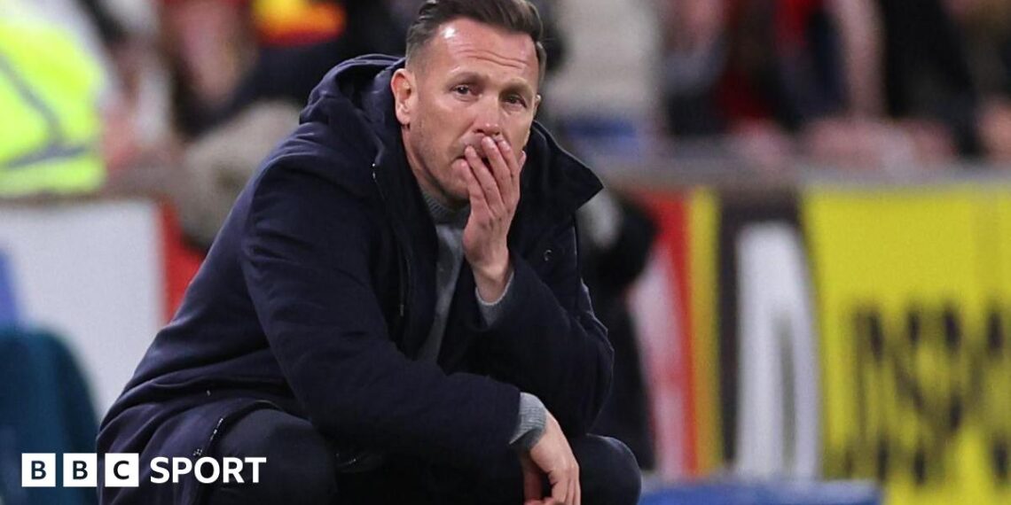 Craig Bellamy looks on as Wales lose to Bosnia-Herzegovina