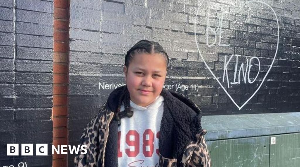 Wolverhampton girl's positive messages turned into mural