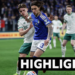 Califiori and Devenney compete for the ball