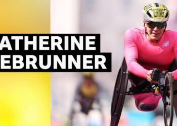 Catherine DeBrunner in wheelchair