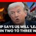 Trump says US will ‘leave Iran in two to three weeks’ | BBC News